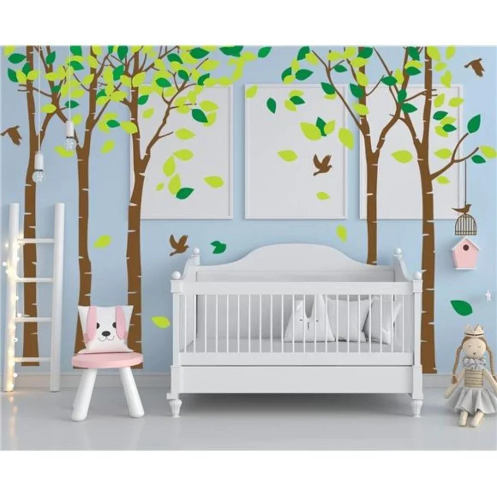 Giant Jungle Tree Wall Decal Nursery Bedroom Removable Vinyl Wall Sticker Kids